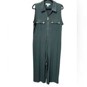 Michael Michael Kors Sleeveless Green Jumpsuit